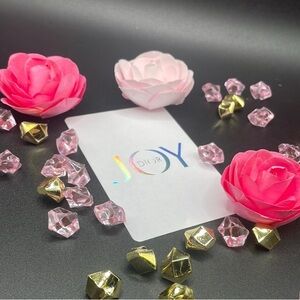 Dior Joy Card with Pink and Gold Details
